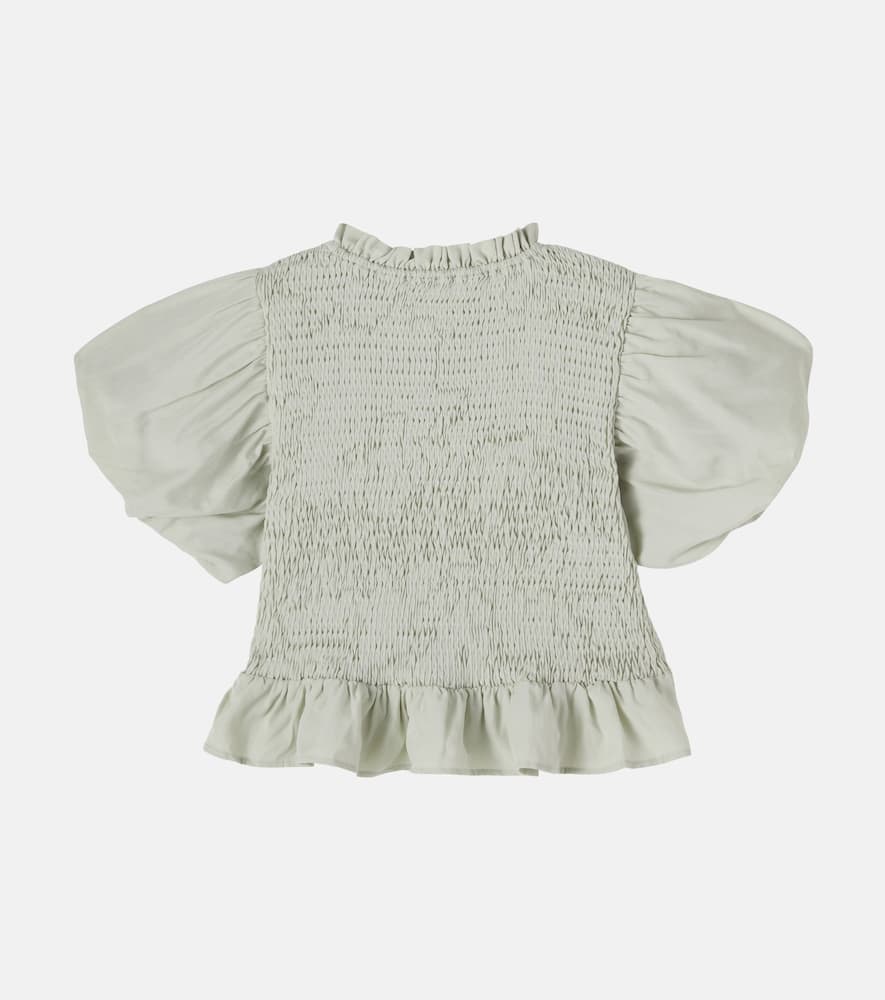 Sorien ruffled shirred top