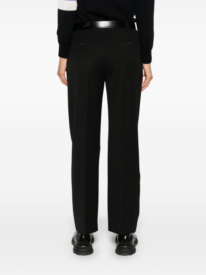 Black gabardine trousers