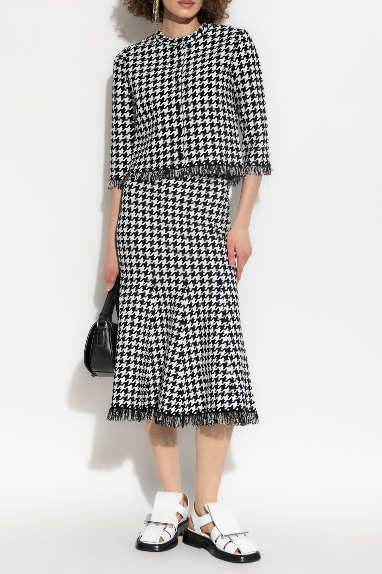 Alexander McQueen Patterned Skirt, Women's, Black
