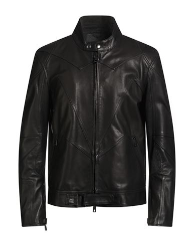 Man Jacket Black Size 40 Leather