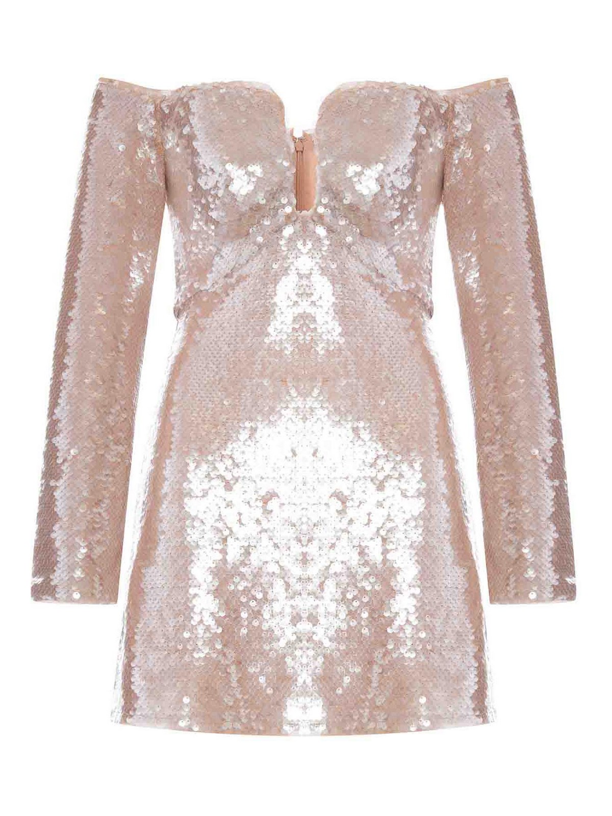 Off-Shoulder Sequin Mini Dress