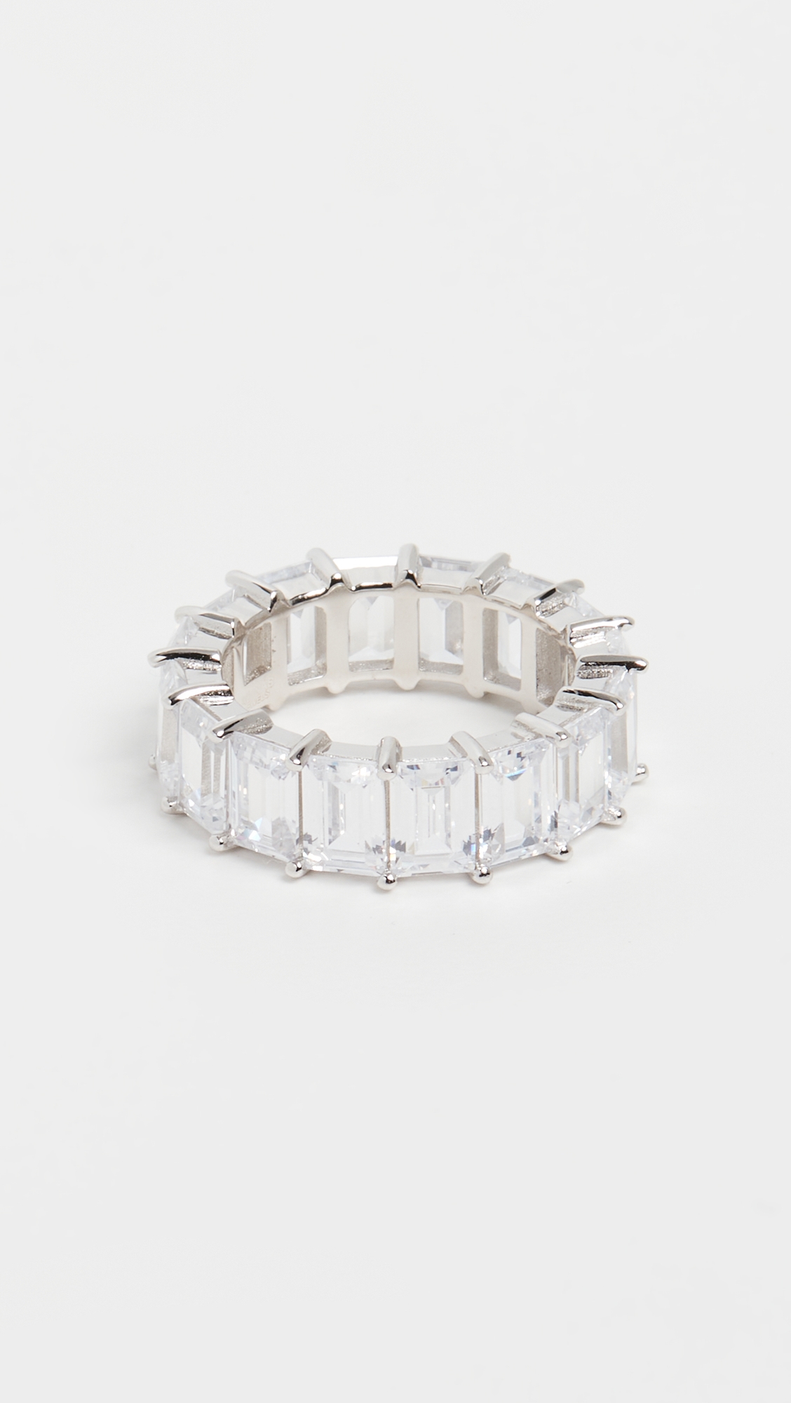 Baguette Eternity Band Silver