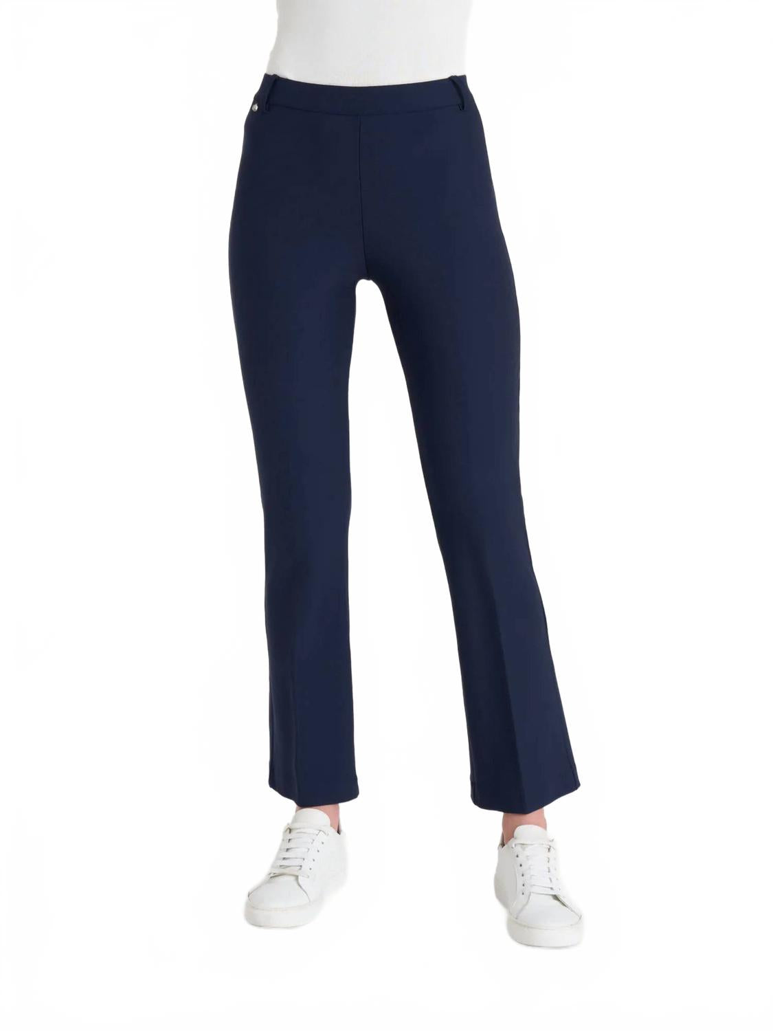 Compact Cropped Flare Pants In Persia