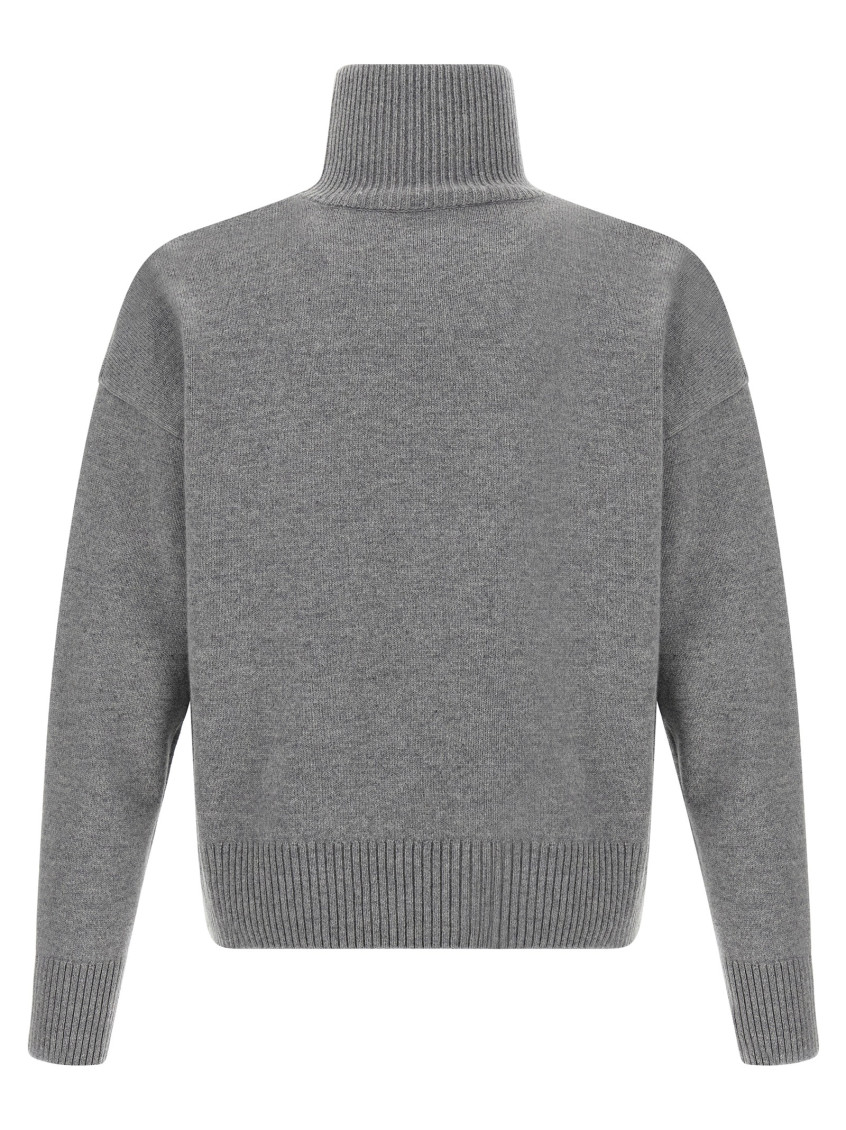 Puff Logo Sweater Sweaters And Cardigans Gray