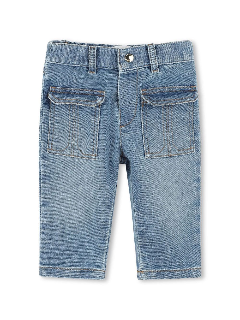 Patch-pocket jeans - Blue
