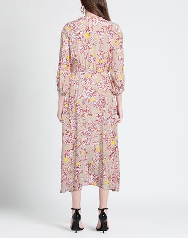 Liviana Conti Woman Maxi dress Light brown Size 6 Acetate, Silk