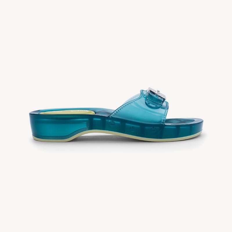 Orig Collection Women's Melissa X Scholl Pescura Jelly Slide Sandal Transparent Blue Jelly DRORG