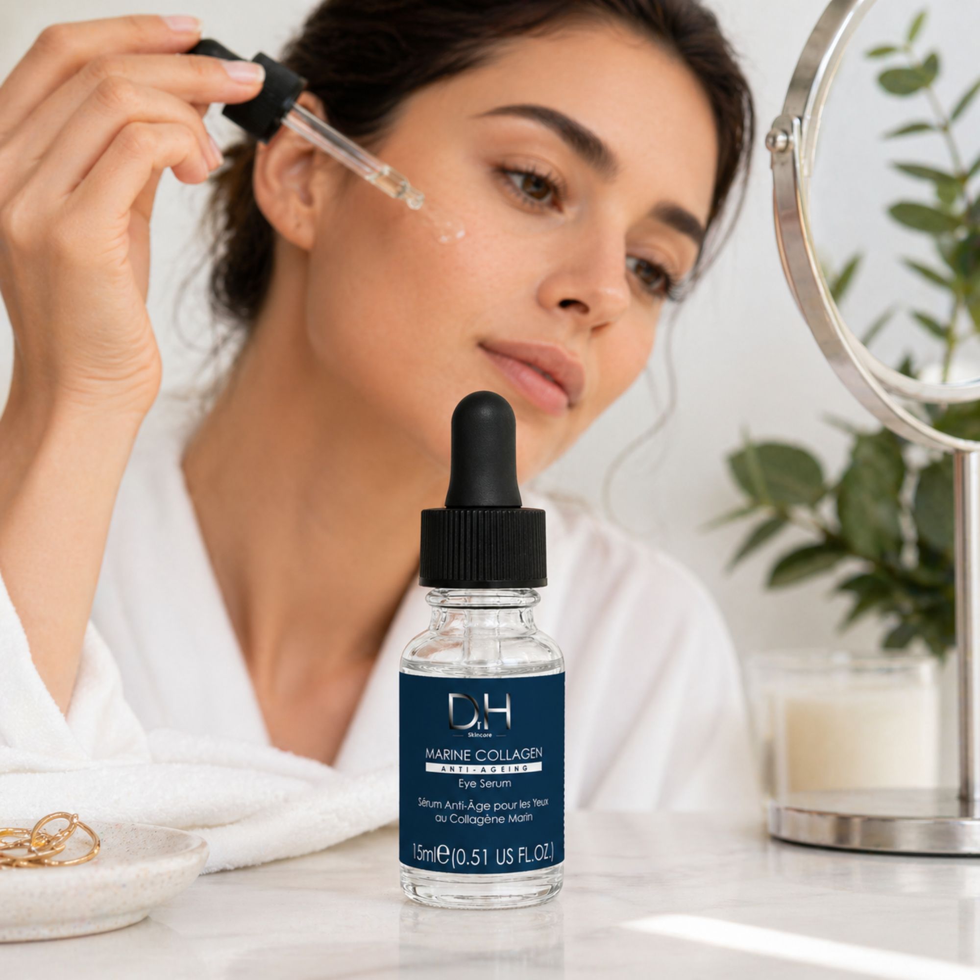 Dr H Women's Marine Collagen Anti-Ageing Eye Serum in White