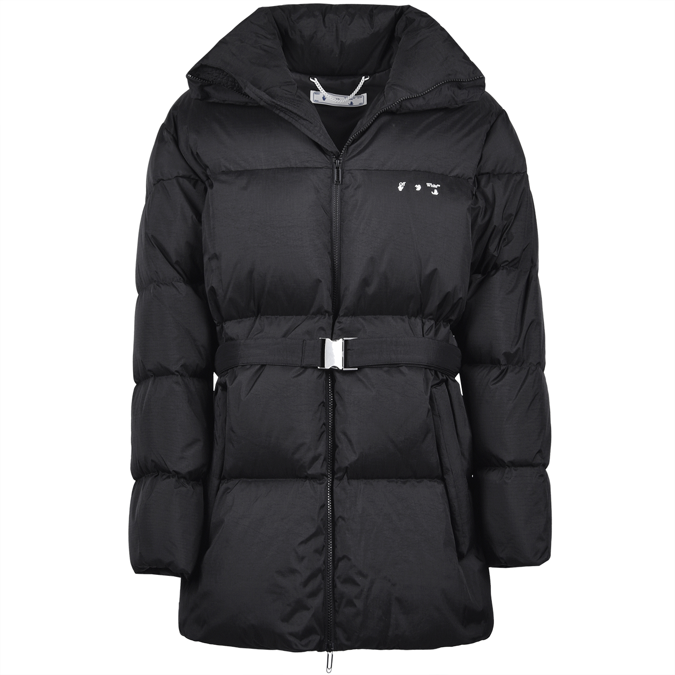 Belted Full Zip Down Jacket