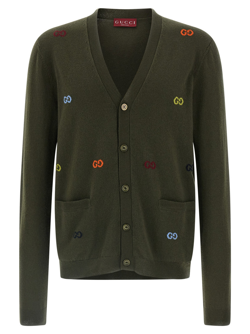 Gg Intarsia Cardigan