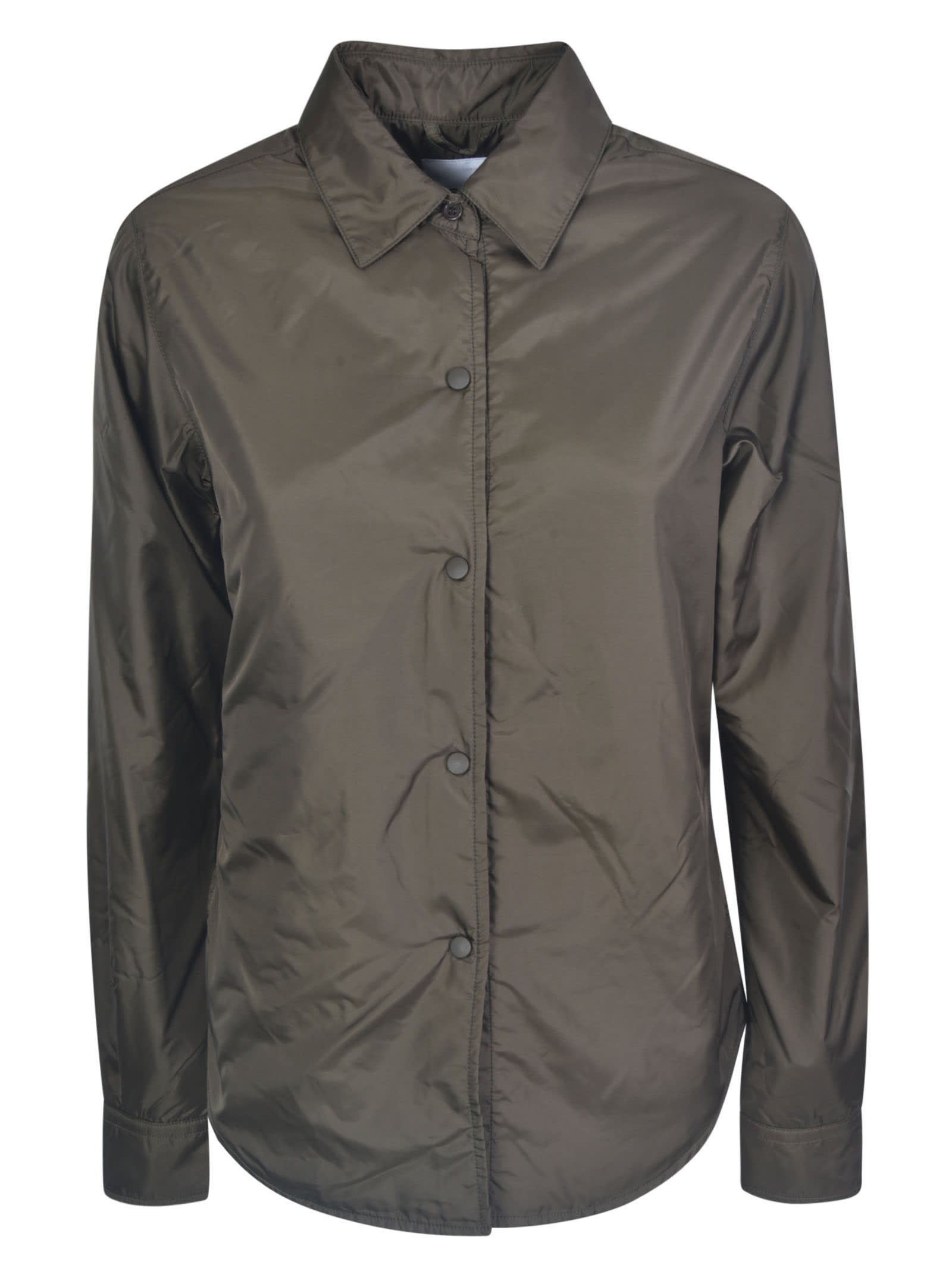 Fitted shirt jacket