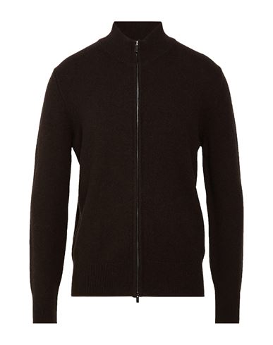 Man Cardigan Dark brown Size 44 Cashmere