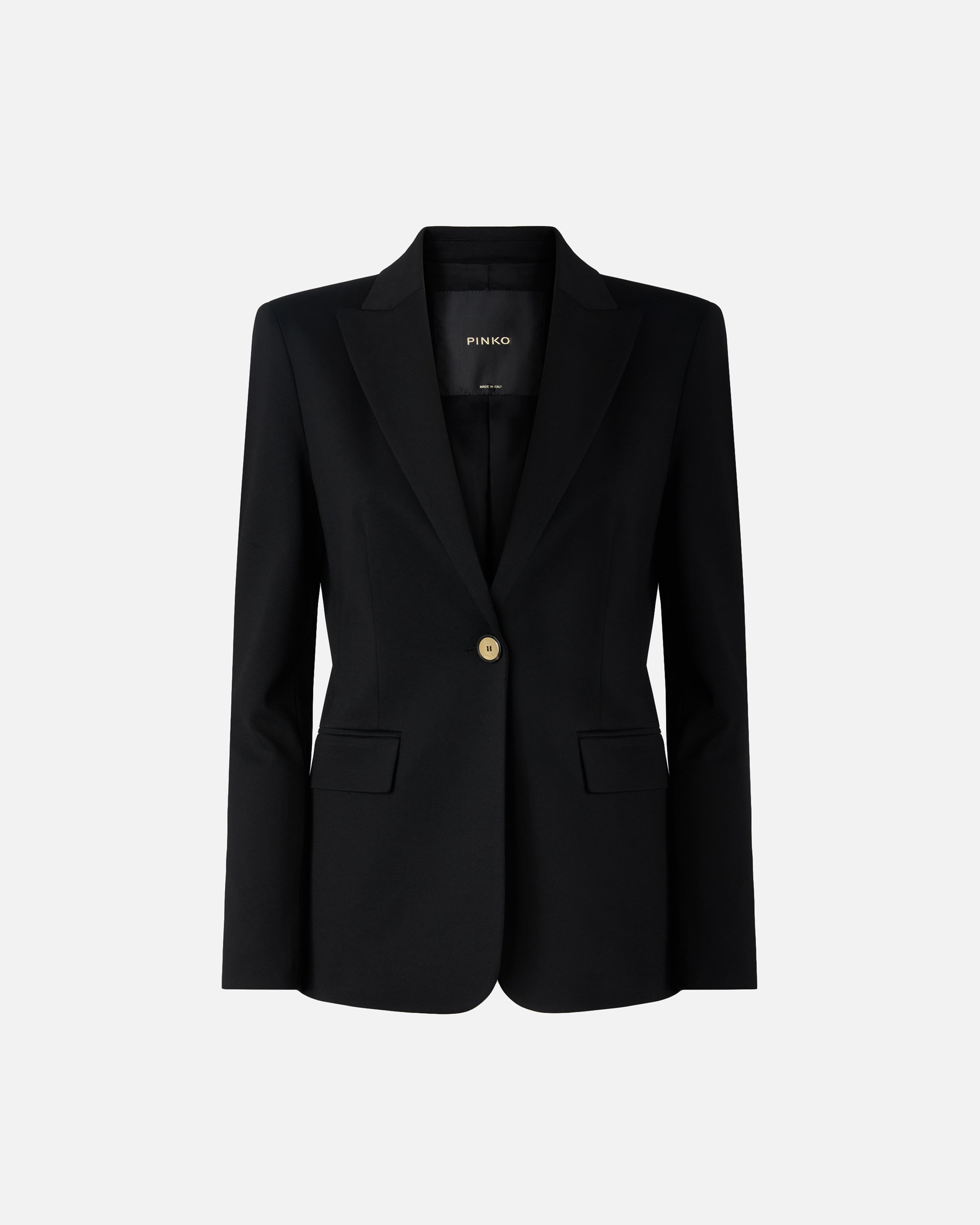 Fitted jacket with gold-coloured buttons - 36