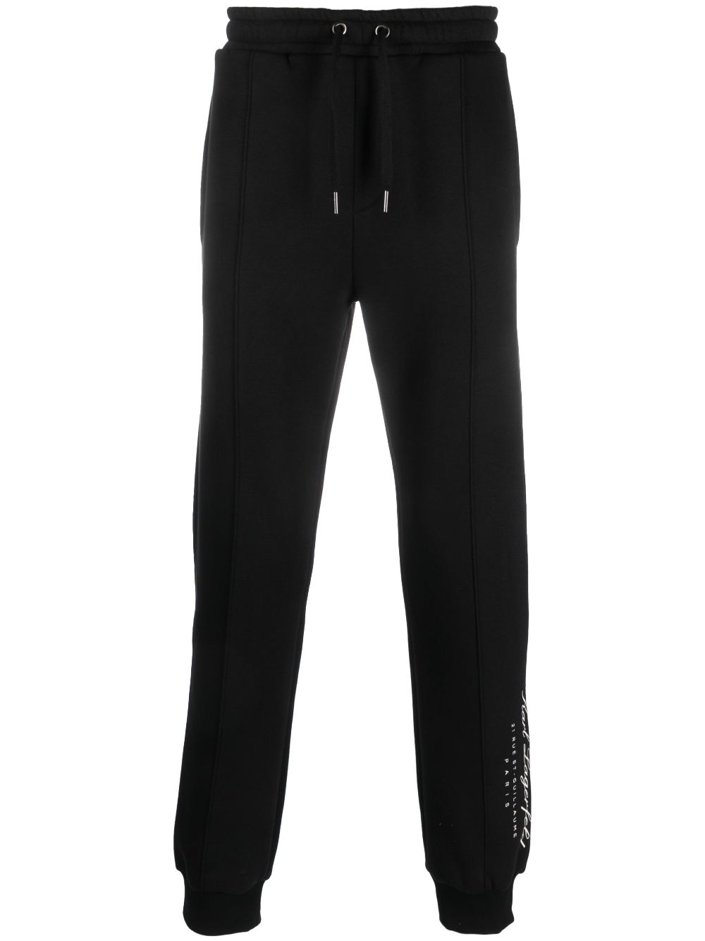 Hotel Karl logo-print track pants - Black