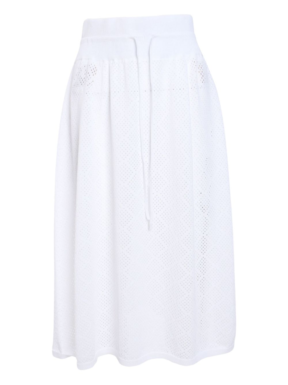 Fabiana Filippi mesh midi skirt - White