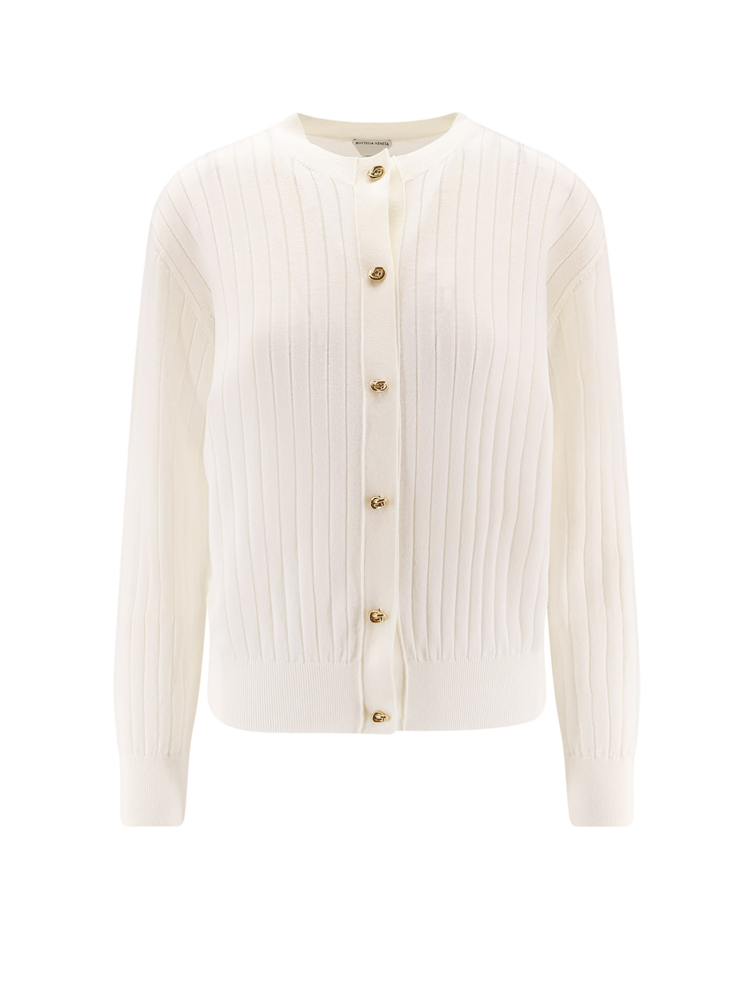 Wool Cardigan With Knot Buttons