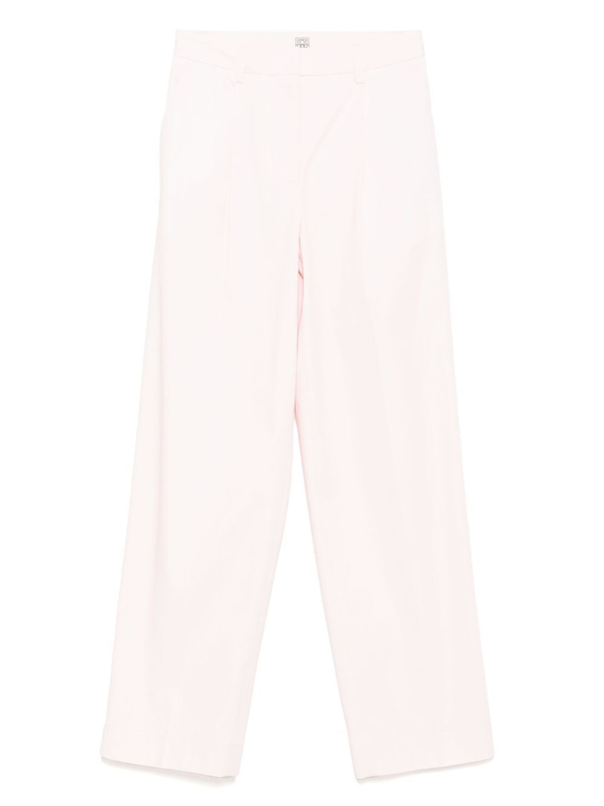 Pink Slanted Pocket Pants