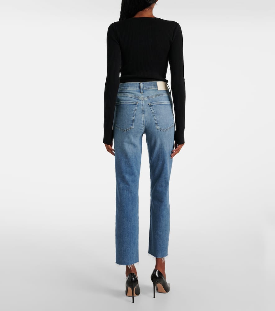 Caia high-rise straight jeans