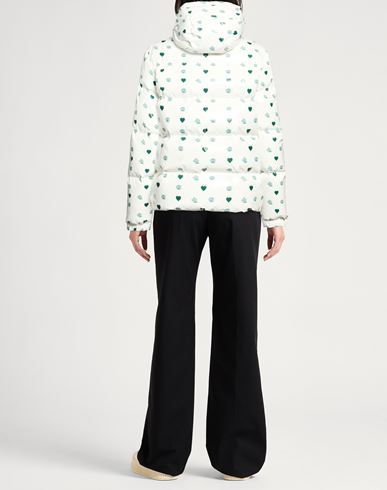 Woman Puffer White Size 0 Polyurethane, Polyester