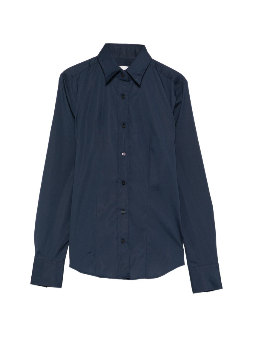 Navy Regular Solid Shirt
