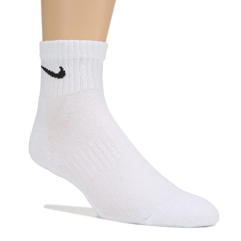 Men's 3 Pack Large Everyday Cushion Ankle Socks (White)