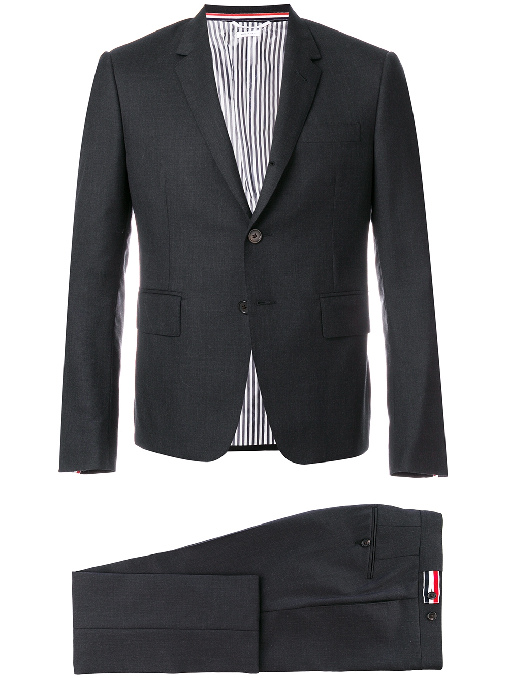 Slim-cut single-breasted suit - Grey