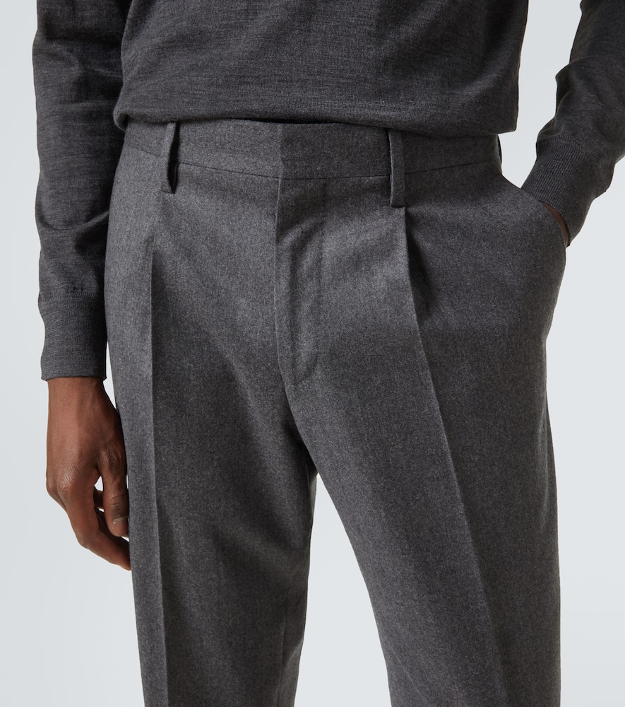 Wool and cashmere suit pants