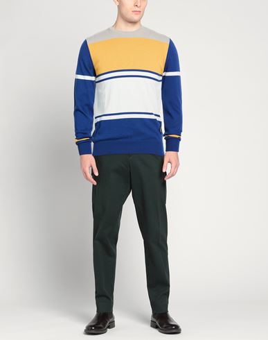 Man Sweater Blue Size 38 Cotton