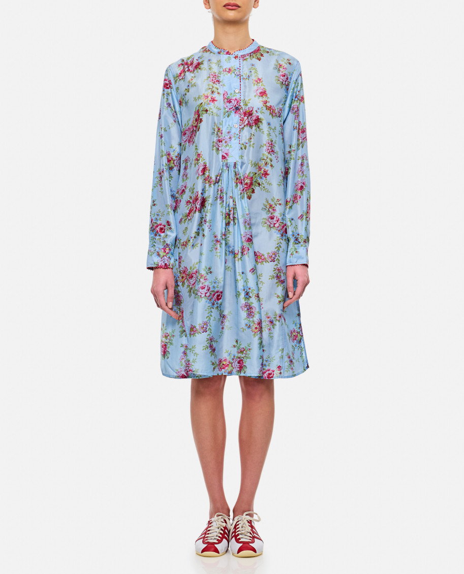 Sky Blue Printed Dress