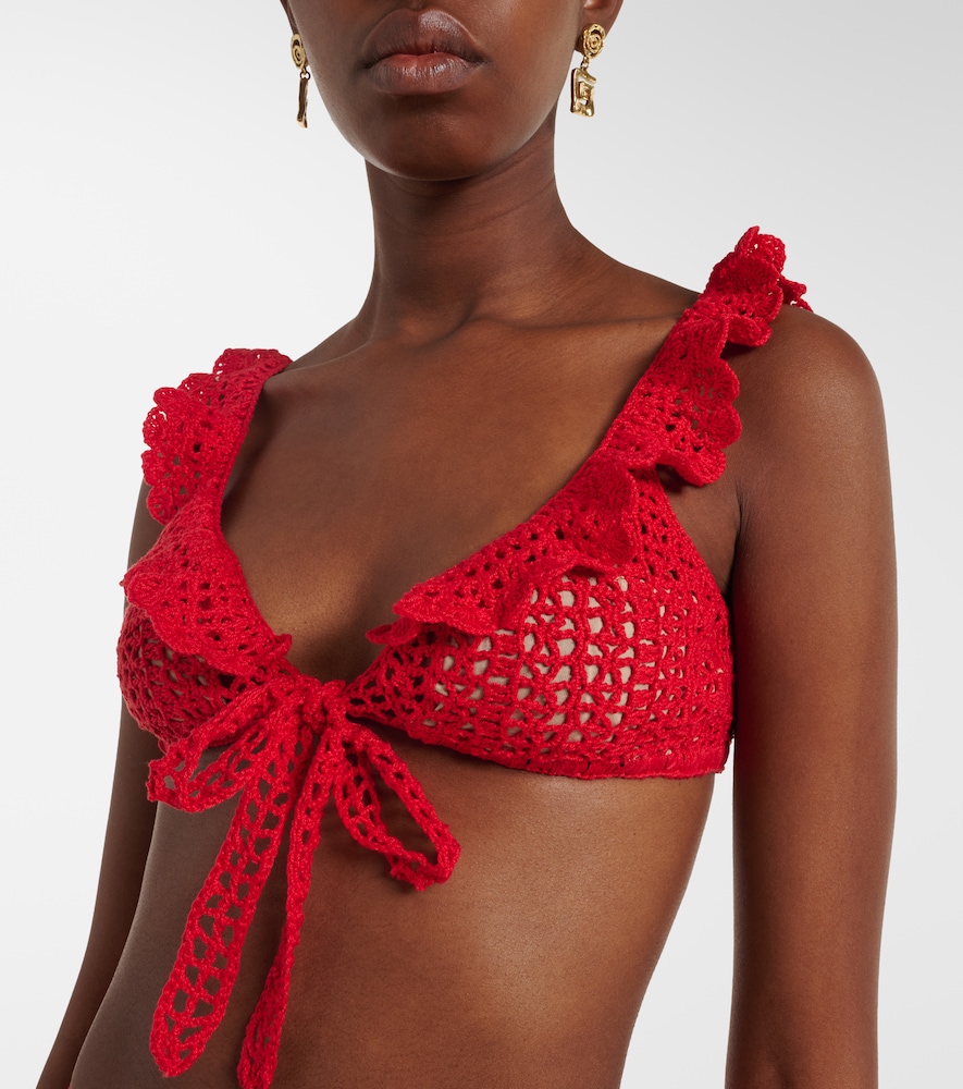 Crochet cotton bra top