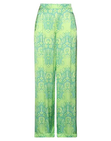 Pink Memories Woman Pants Green Size 2 Viscose