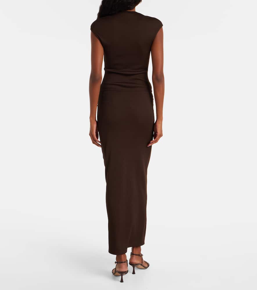 Gathered maxi skirt