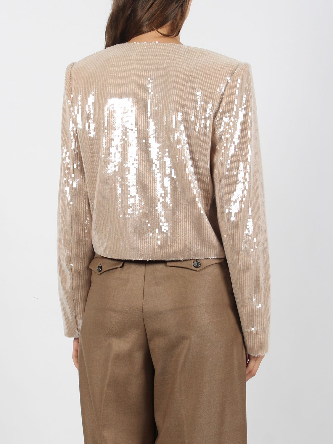 Sequinned jacket - Neutrals