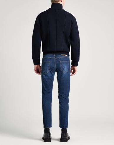 Man Jeans Blue Size 34 Cotton, Elastane