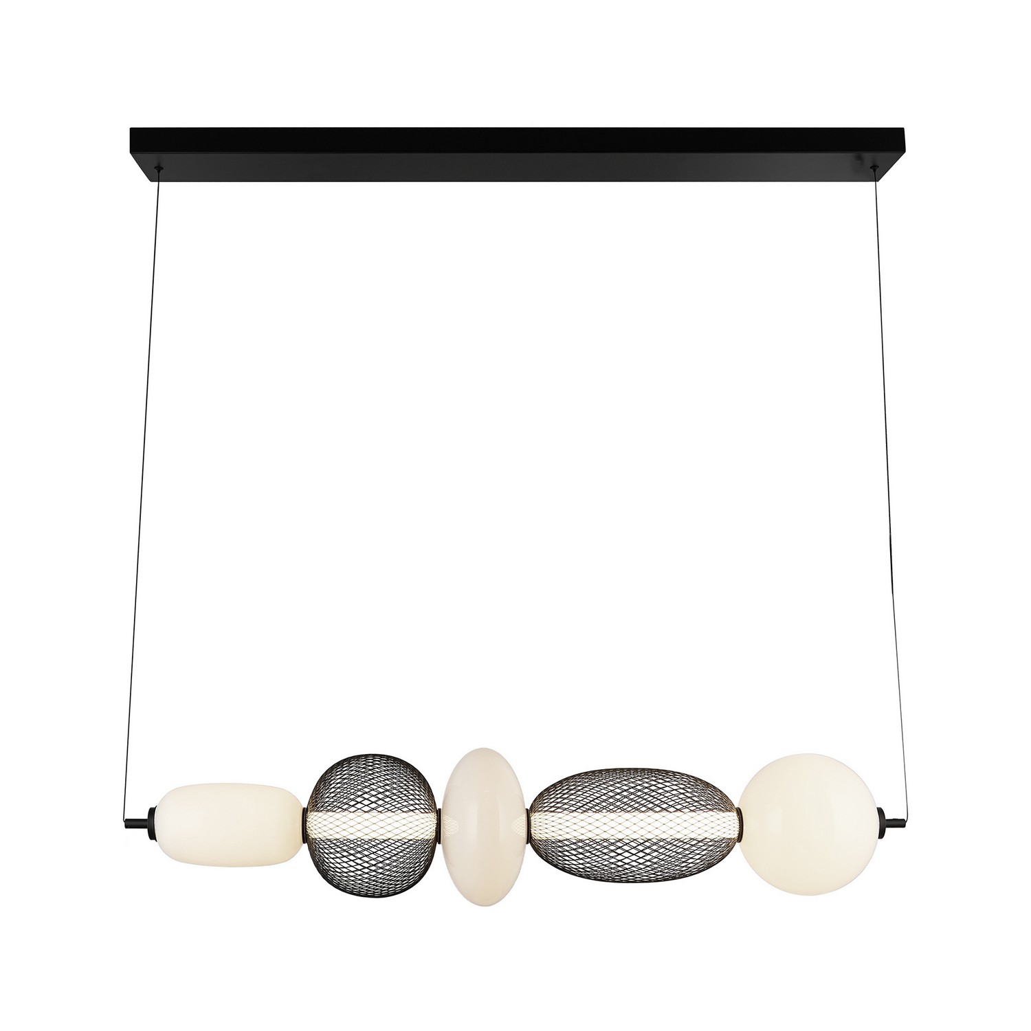 Black LED Island Pendant from the Ace Collection