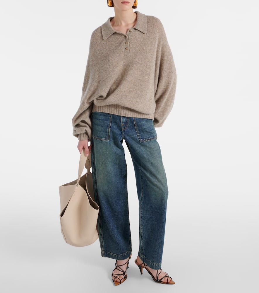 Rene cashmere polo sweater
