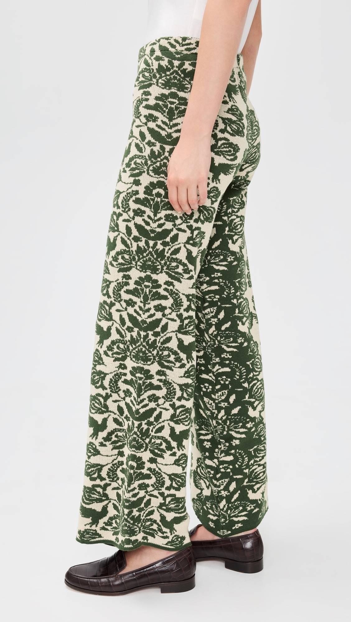 The Unnamed Pants Green Folk Paisley