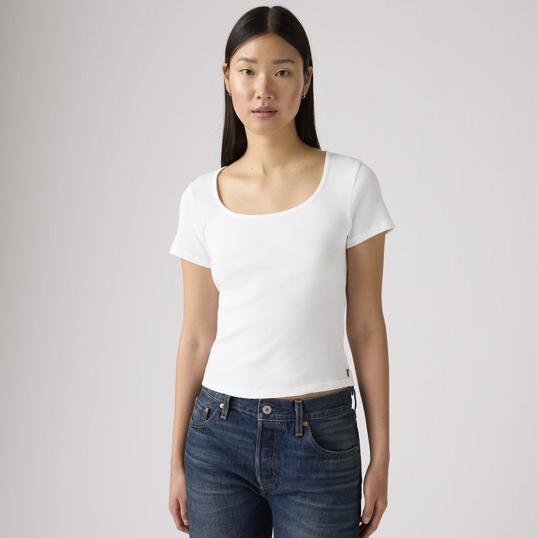 Essential Square Neck Tee T-Shirt