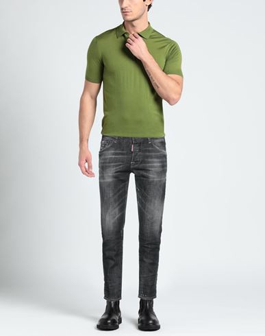 Man Denim pants Black