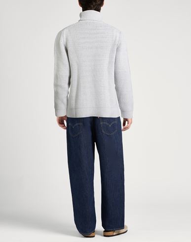 Man Turtleneck Light grey Size L Wool