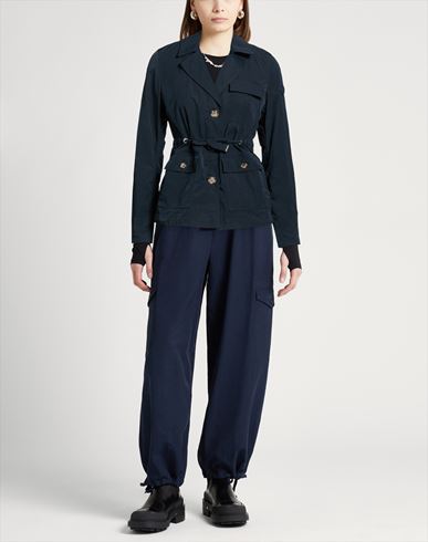 Woman Jacket Navy Size 10 Polyester, Cotton, Polyamide