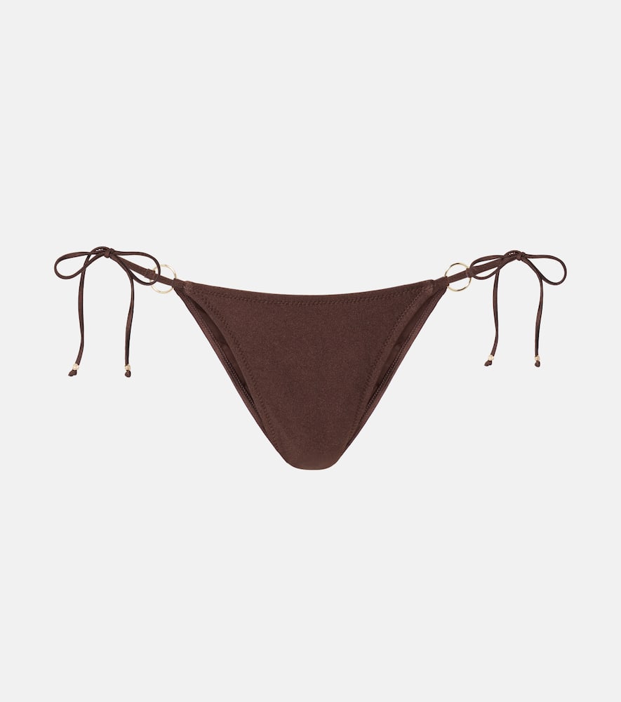 Ring-detail bikini bottoms