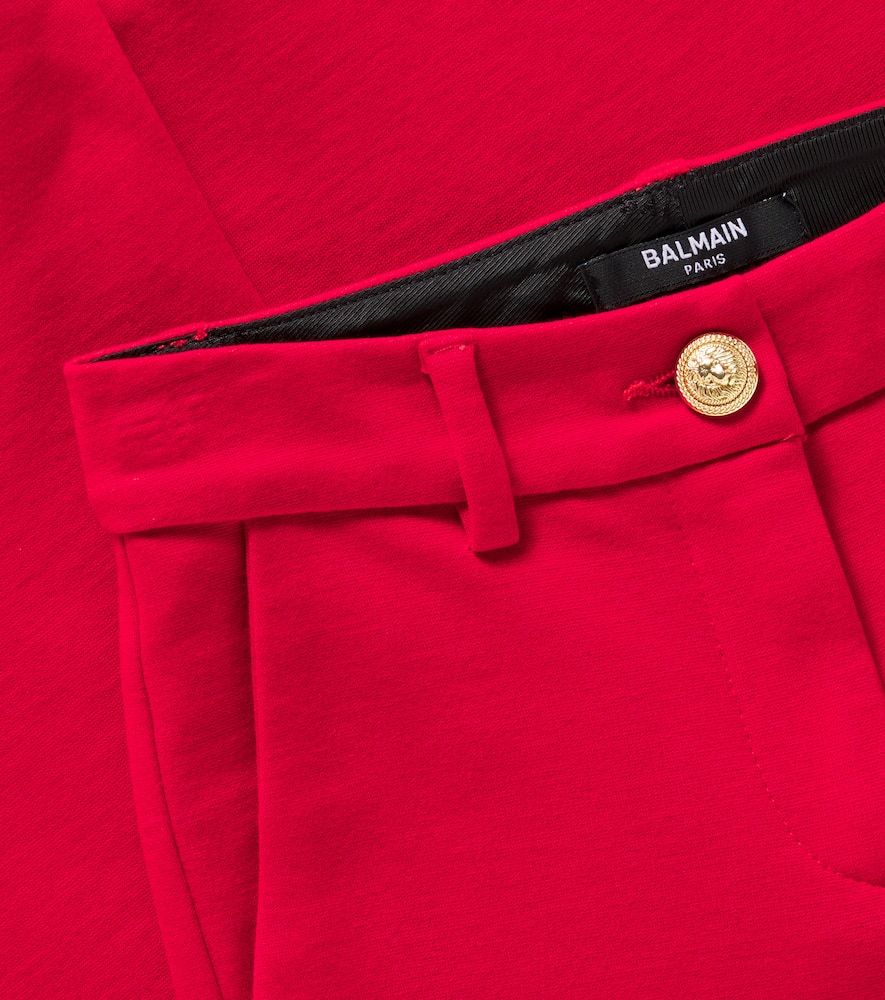 High-rise flared pants