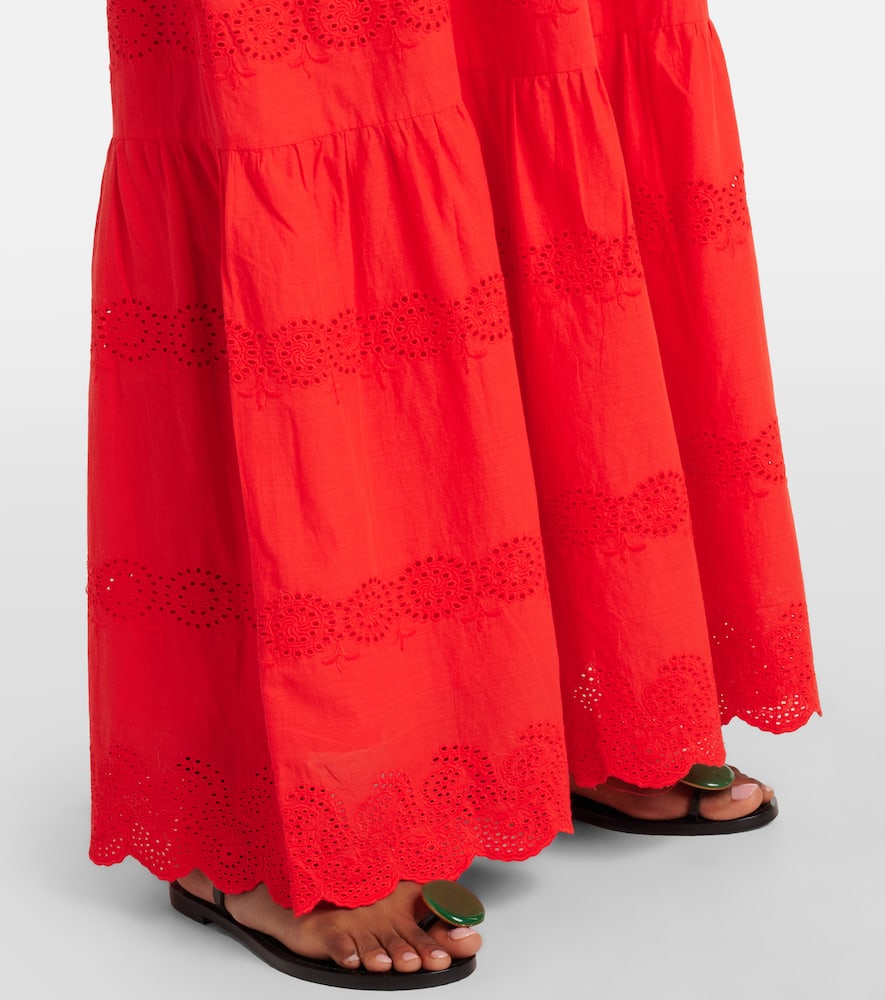 Sophie broderie anglaise cotton maxi dress