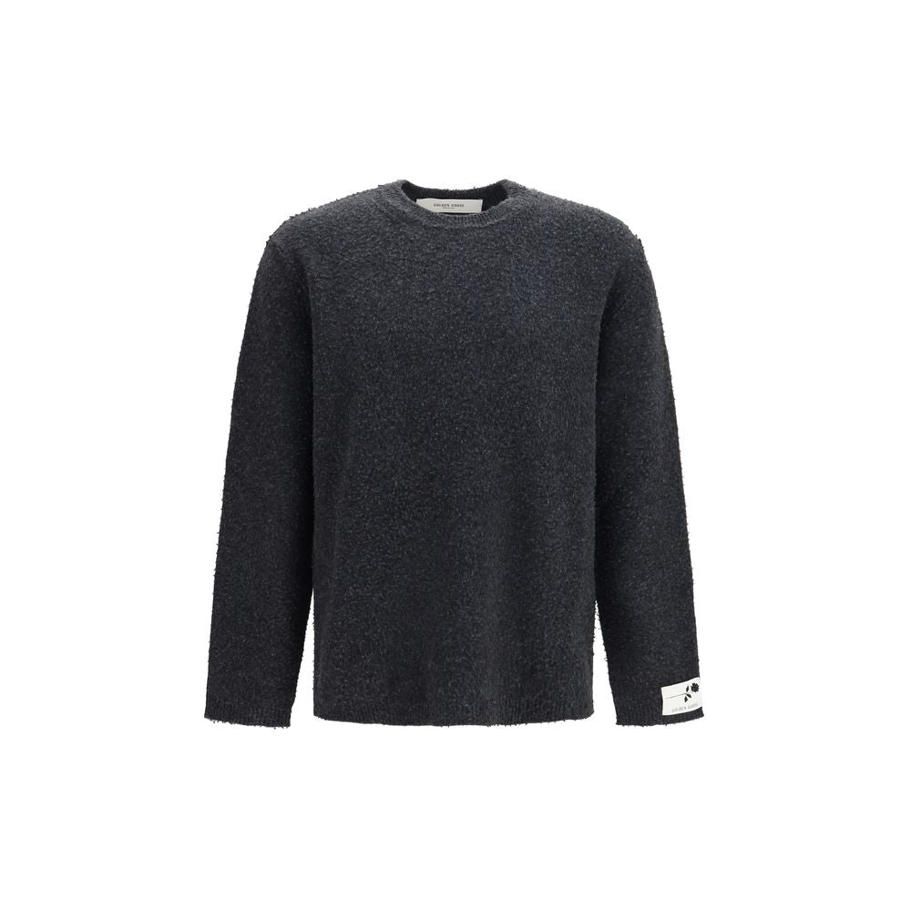 Merino Wool Crew Neck Sweater — Gray