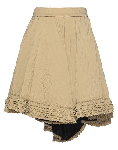 Woman Mini skirt Sand Size 4 Polyamide