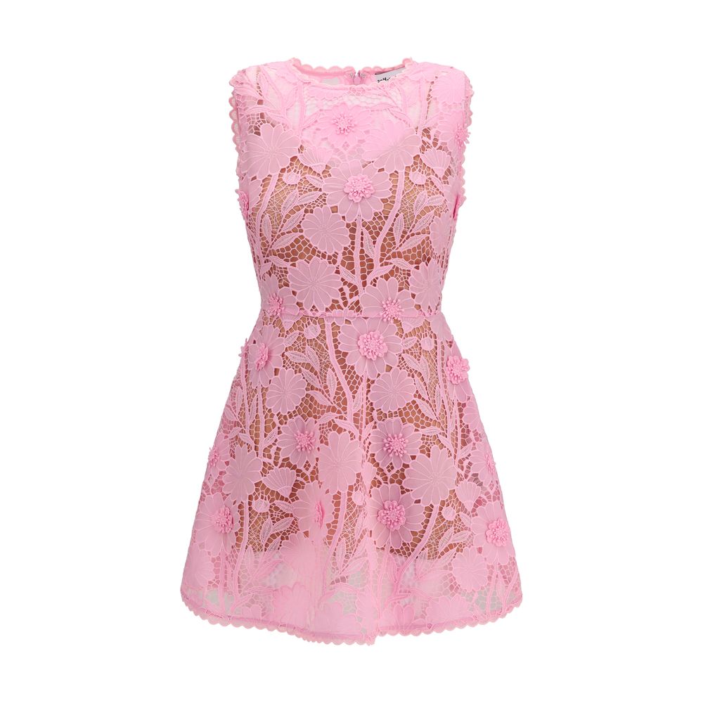 Floral Lace Dress — Pink