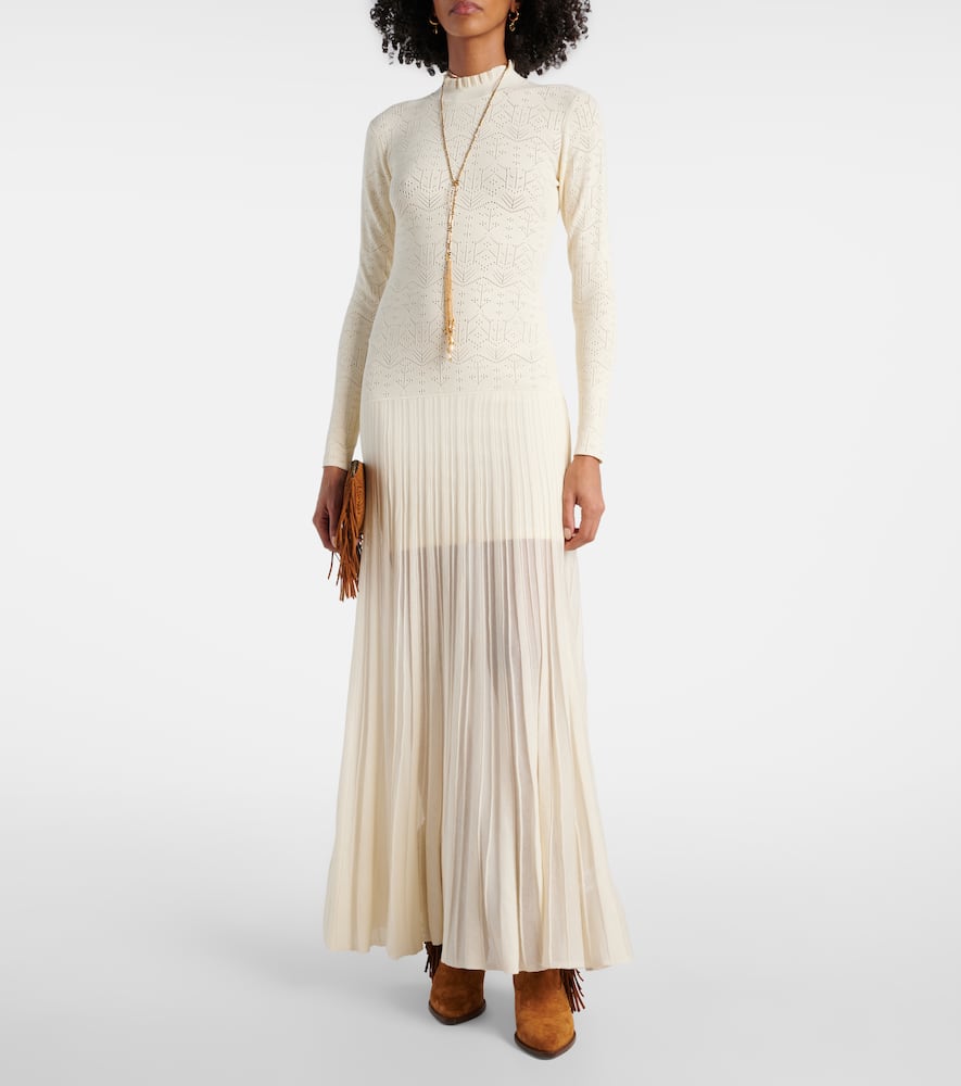 Gisole pointelle turtleneck maxi dress