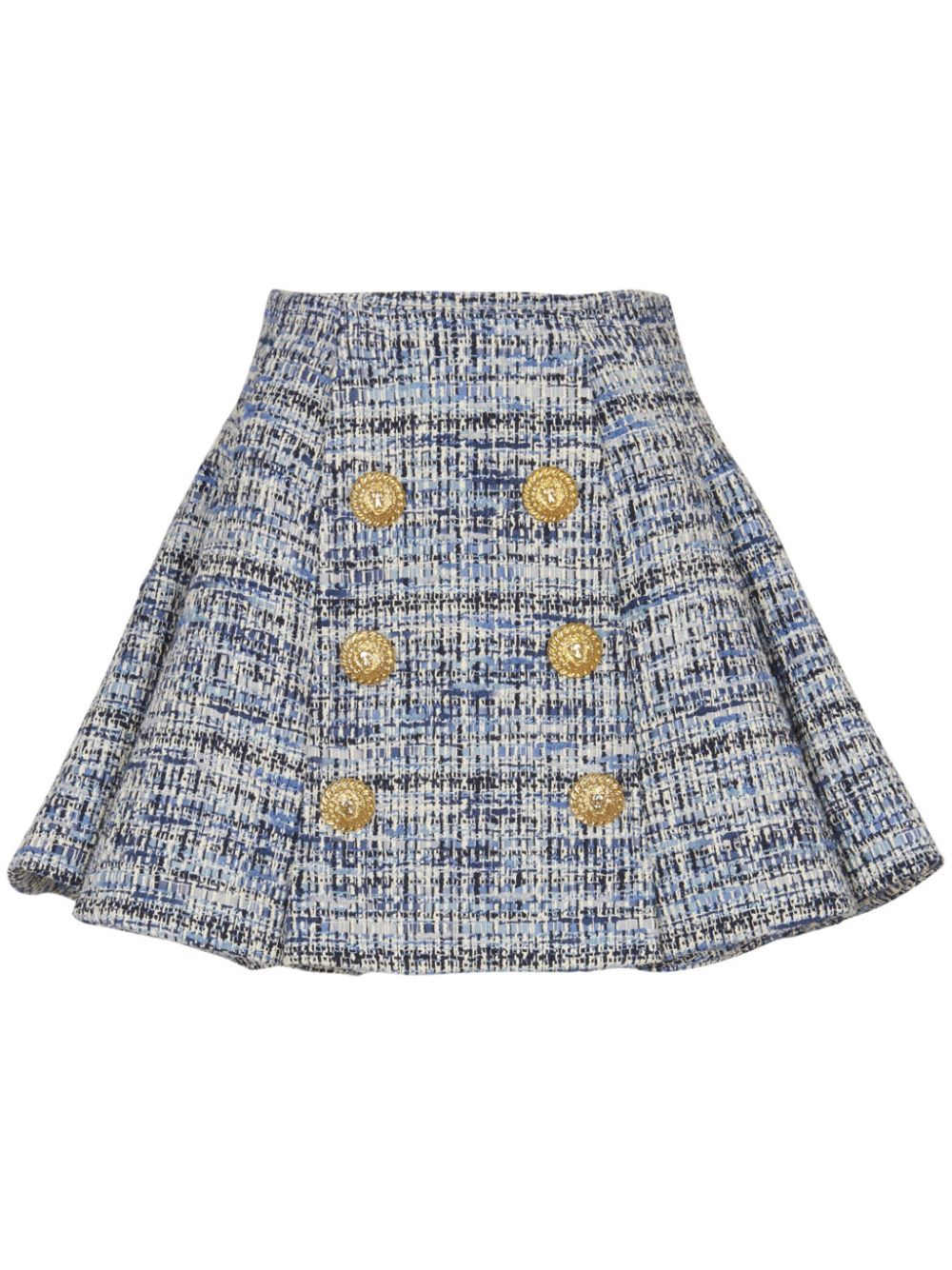 Tweed Skirt - Blue