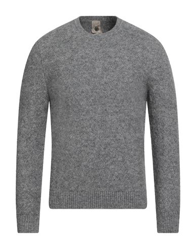 Man Sweater Grey Size 36 Cotton, Baby alpaca wool, Polyamide, Merino Wool, Elastane